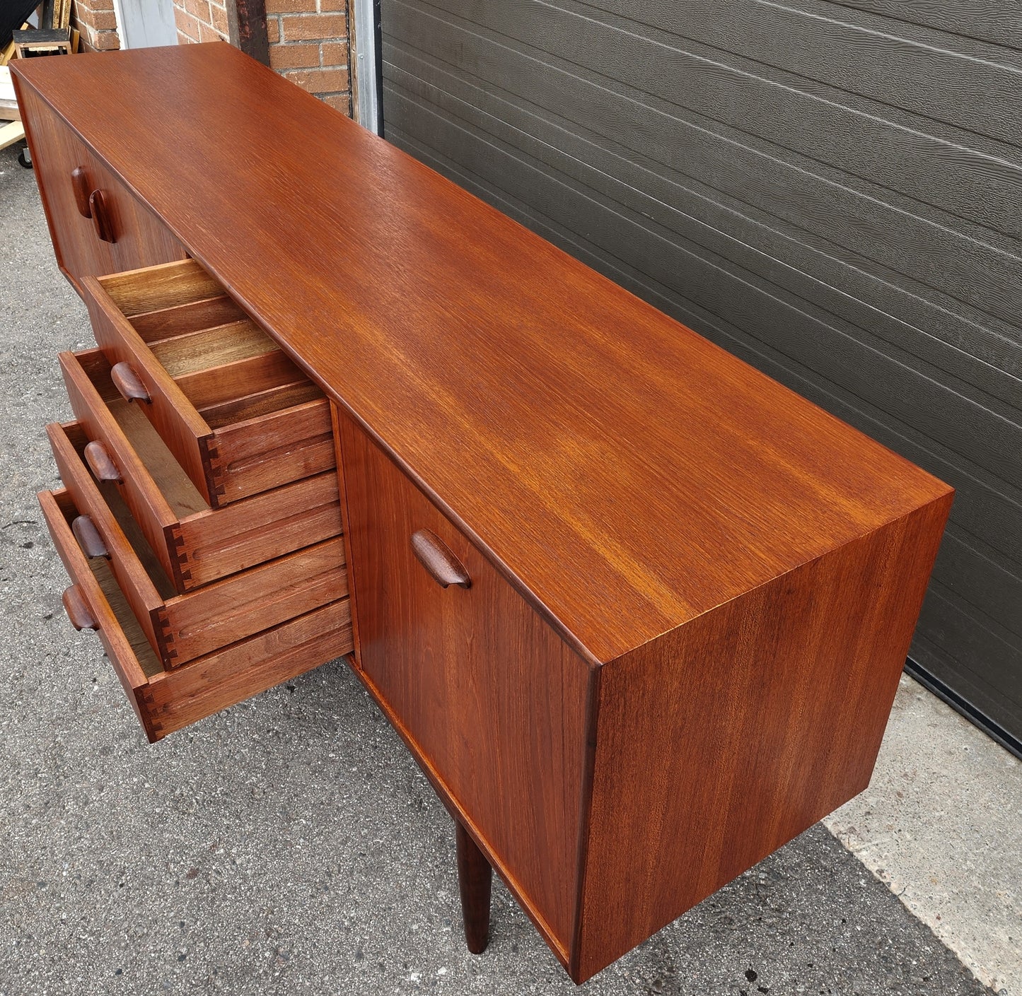 REFINISHED Mid Century Modern Sideboard by Victor B Wilkins for G-Plan 81"