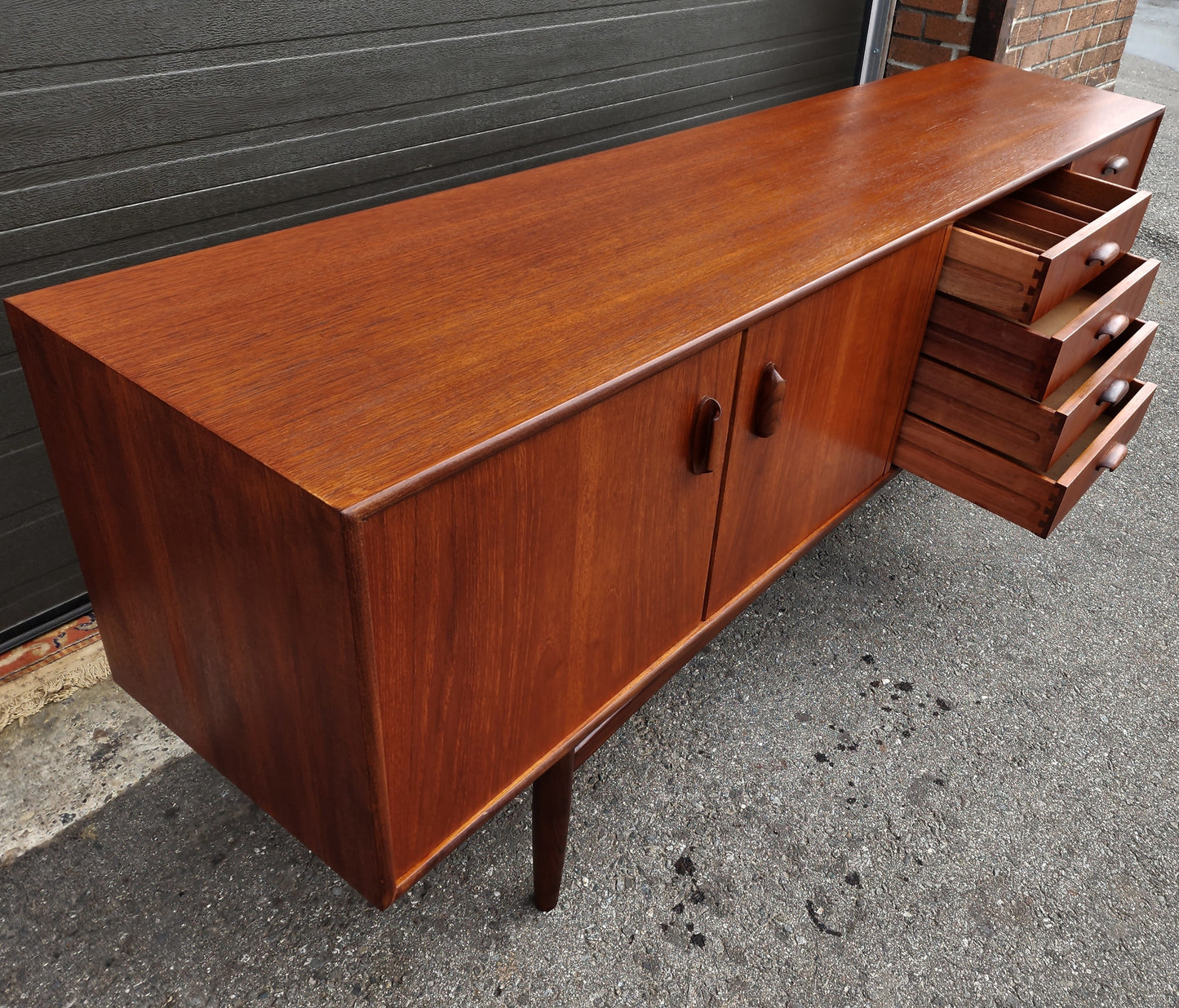 REFINISHED Mid Century Modern Sideboard by Victor B Wilkins for G-Plan 81"