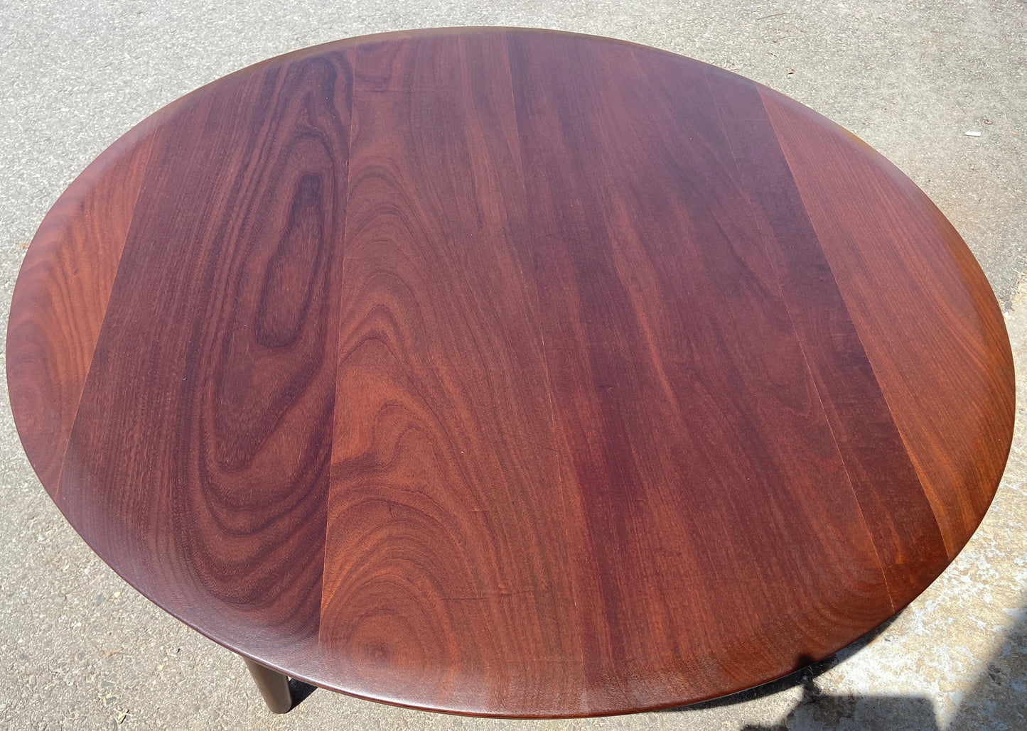 REFINISHED Mid Century Modern SOLID Teak Coffee Table Round by Imperial