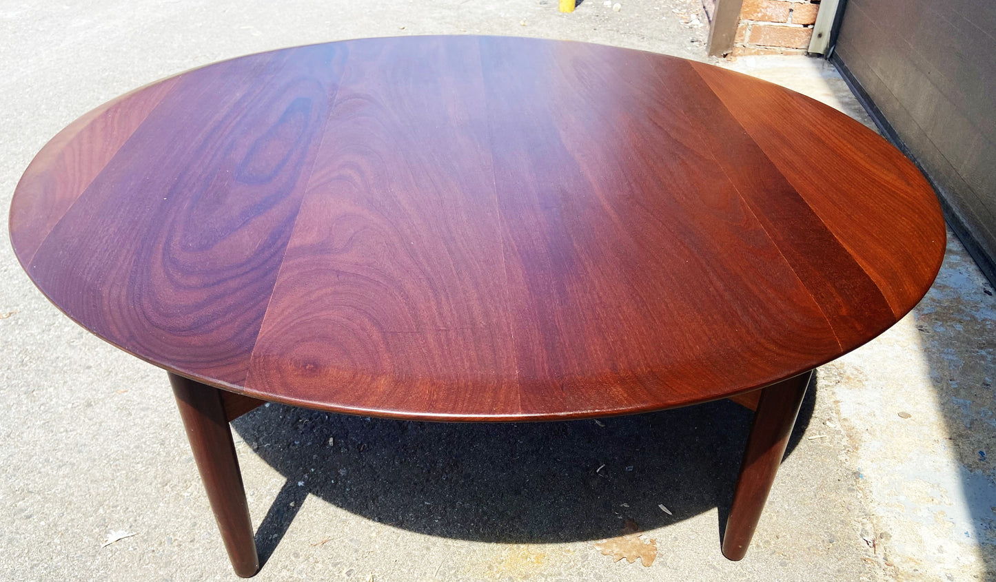 REFINISHED Mid Century Modern SOLID Teak Coffee Table Round by Imperial