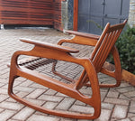 REFINISHED MCM Rocking Chair by Adrian Pearsall, includes NEW CUSHIONS, Perfect 3