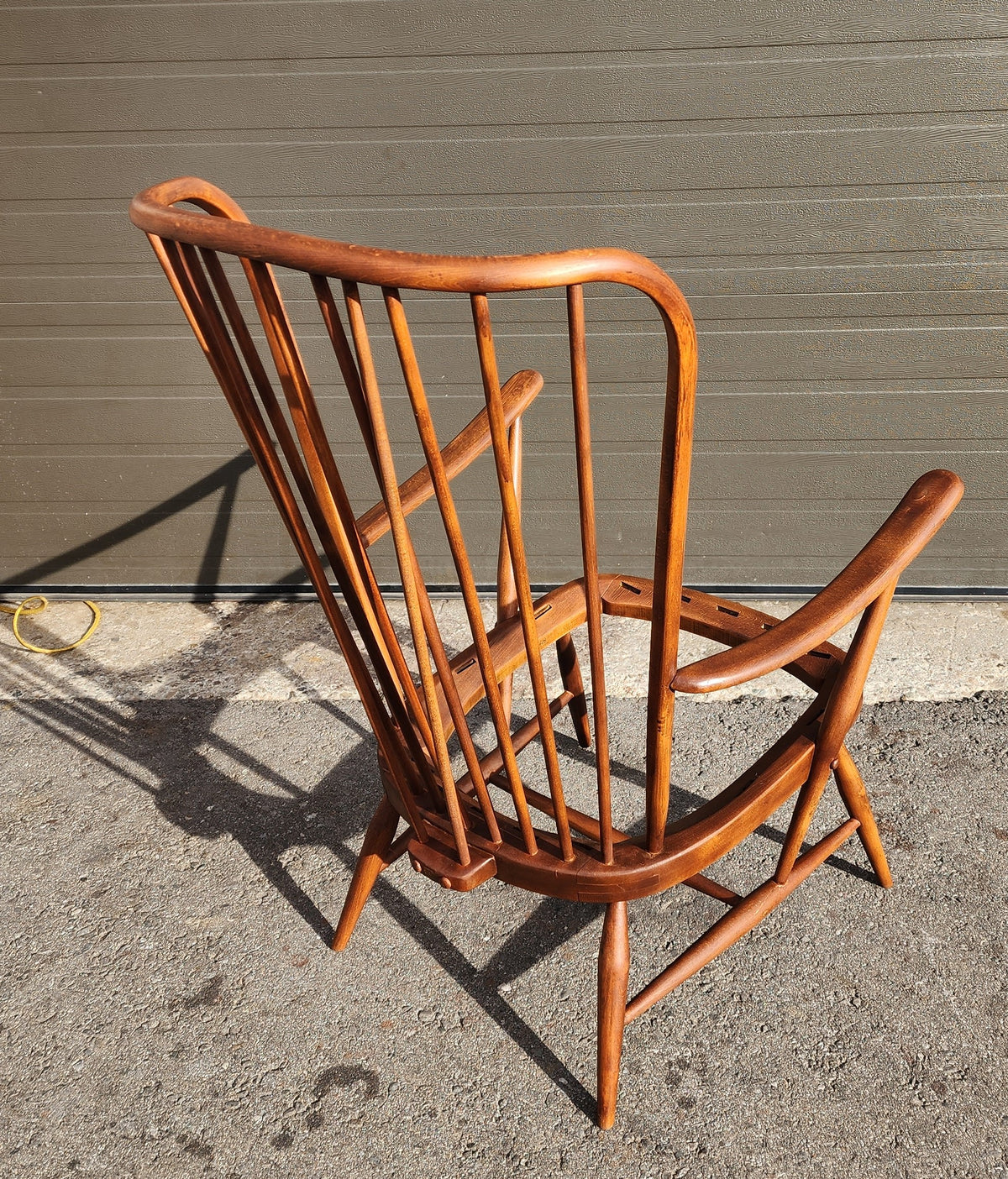 REFINISHED Mid Century Modern Armchair by Ercol, model Evergreen; no cushions