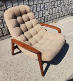 REFINISHED Mid Century Modern Teak Scoop Lounge Chair by R.Huber 10