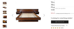 RESTORED Danish Mid Century Modern Rosewood Queen Bed w Floating Nightstands 9