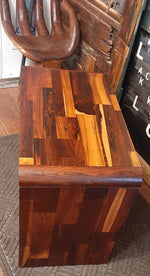 REFINISHED MCM Rosewood Patchwork Cabinet with 2 drawers 28