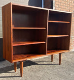 REFINISHED Danish Mid Century Modern Rosewood Bookcase 54.5