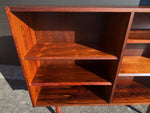 REFINISHED Danish Mid Century Modern Rosewood Bookcase 54.5