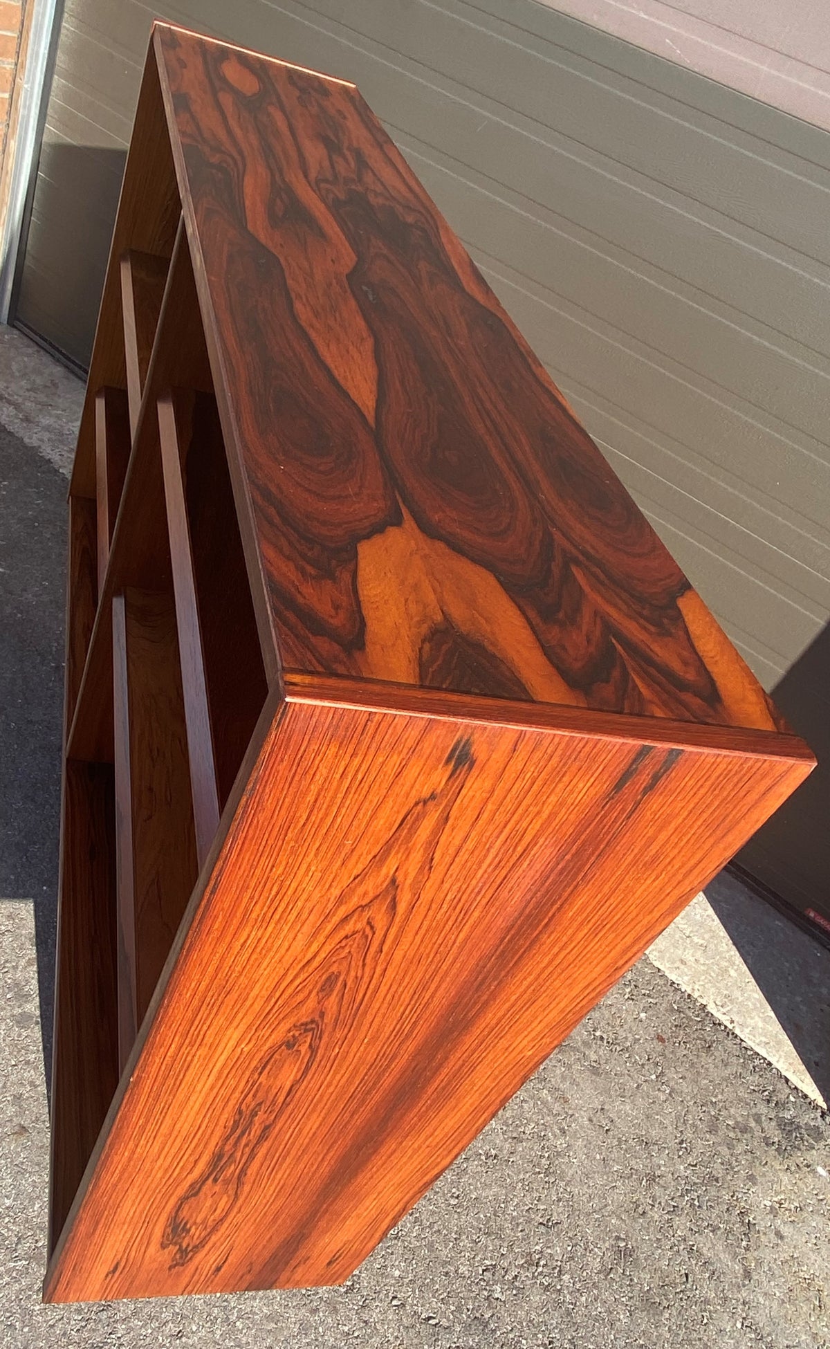 REFINISHED Danish Mid Century Modern Rosewood Bookcase 54.5