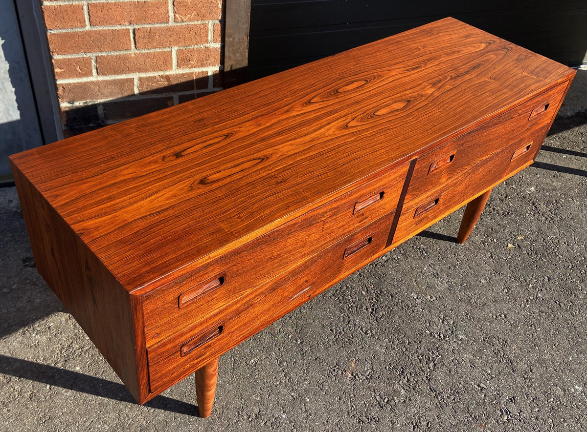 REFINISHED Danish MCM Rosewood Cabinet w Mirror by Poul Hundevad