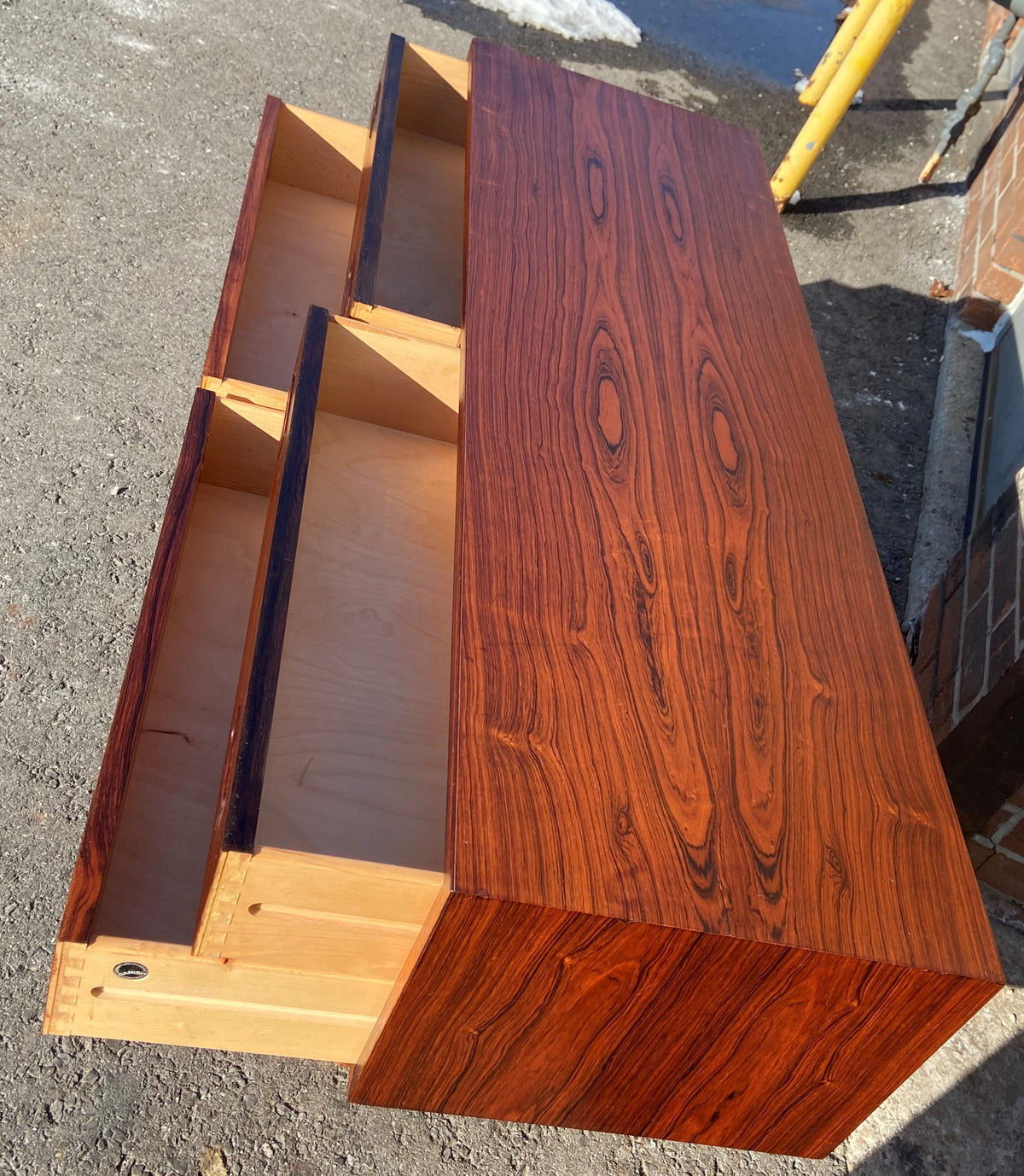 REFINISHED Danish MCM Rosewood Cabinet w Mirror by Poul Hundevad