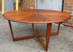 REFINISHED Mid Century Modern Teak Coffee Table Sunburst D 41