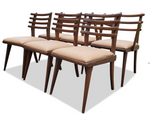 Mid Century Modern Russel Spanner Walnut Chairs (1 armchair 5 side chairs) 2