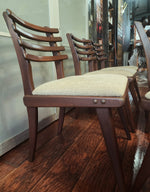 Mid Century Modern Russel Spanner Walnut Chairs (1 armchair 5 side chairs) 11