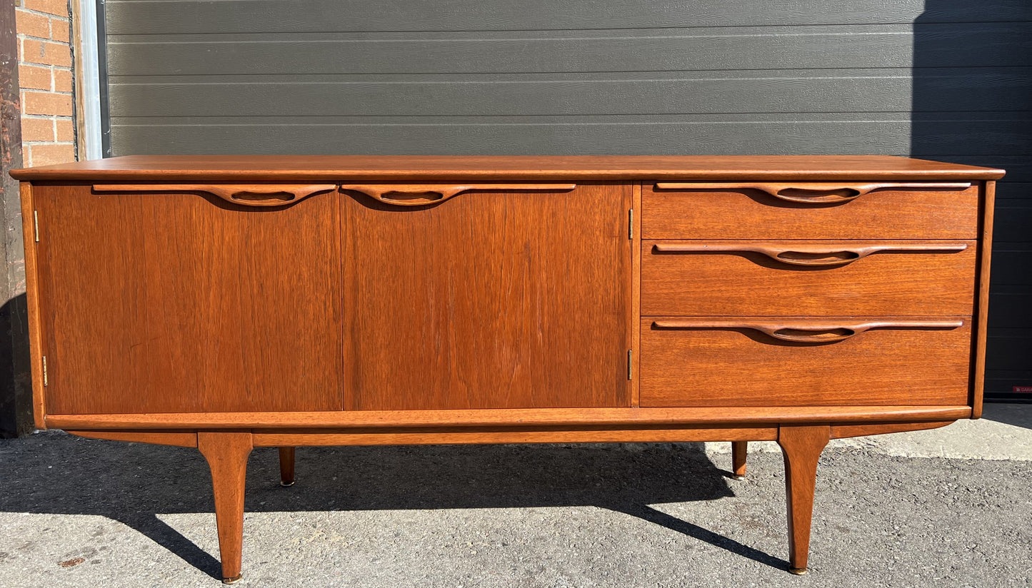 REFINISHED Mid Century Modern Sideboard by T.Robertson for McIntosh 66"