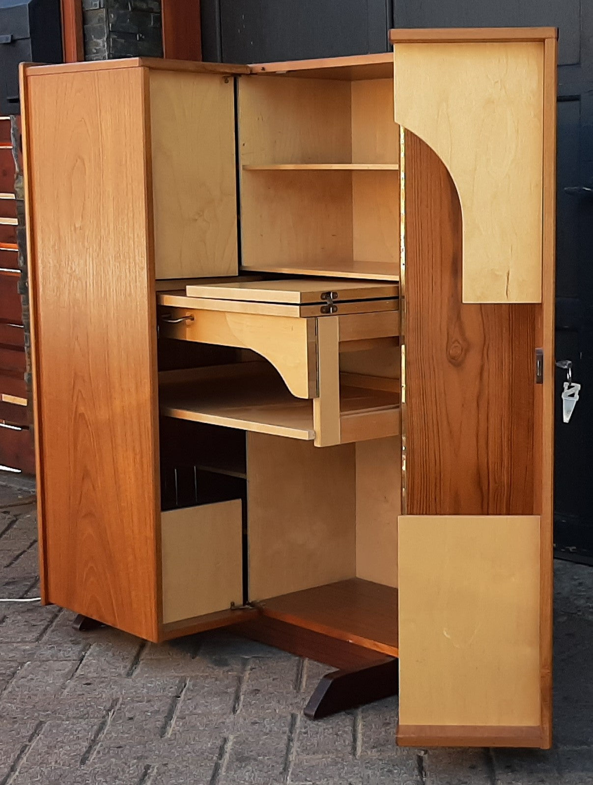 RESTORED MCM Swiss Magic Box Desk by Mummenthaler & Meier