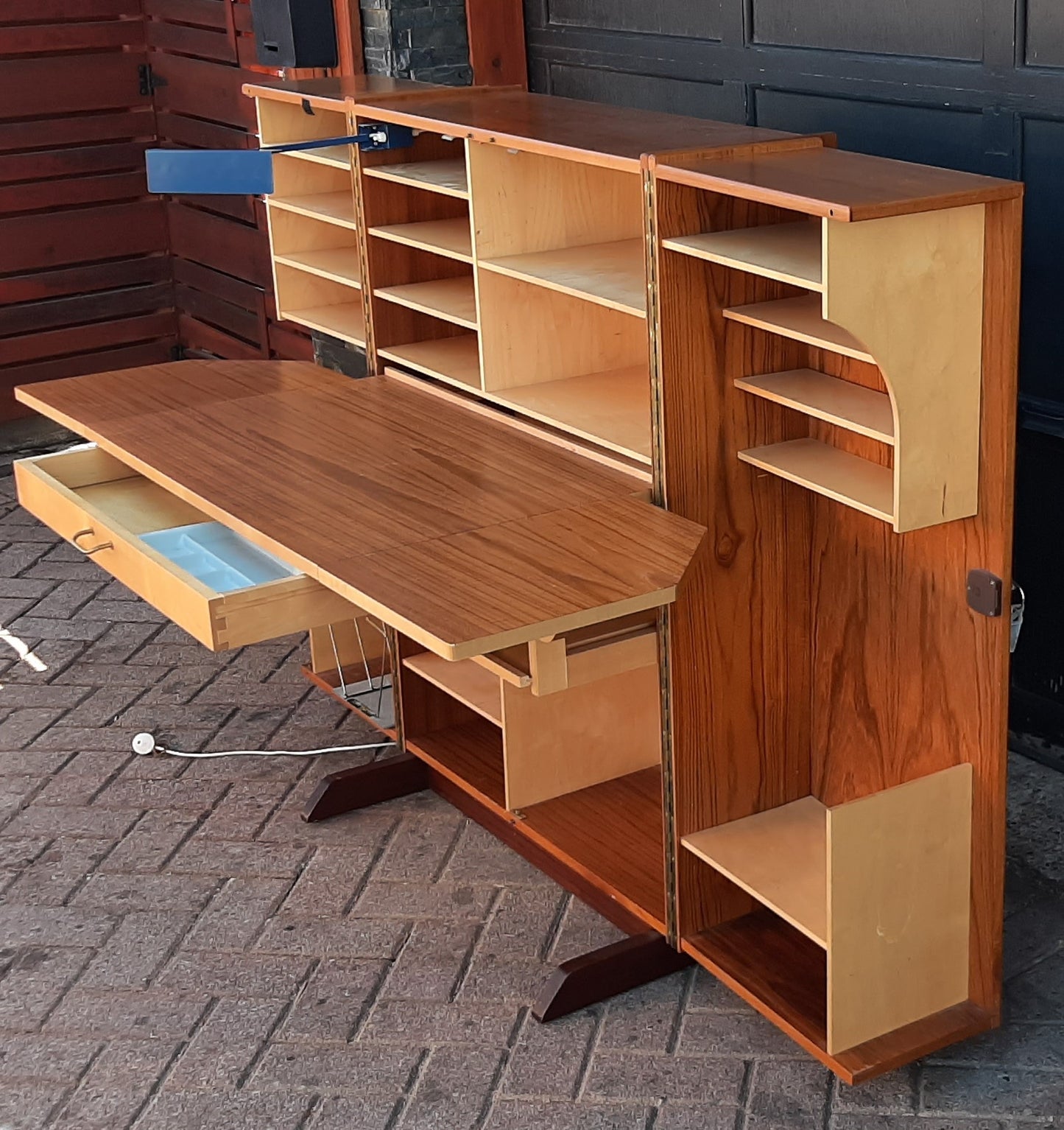 RESTORED MCM Swiss Magic Box Desk by Mummenthaler & Meier