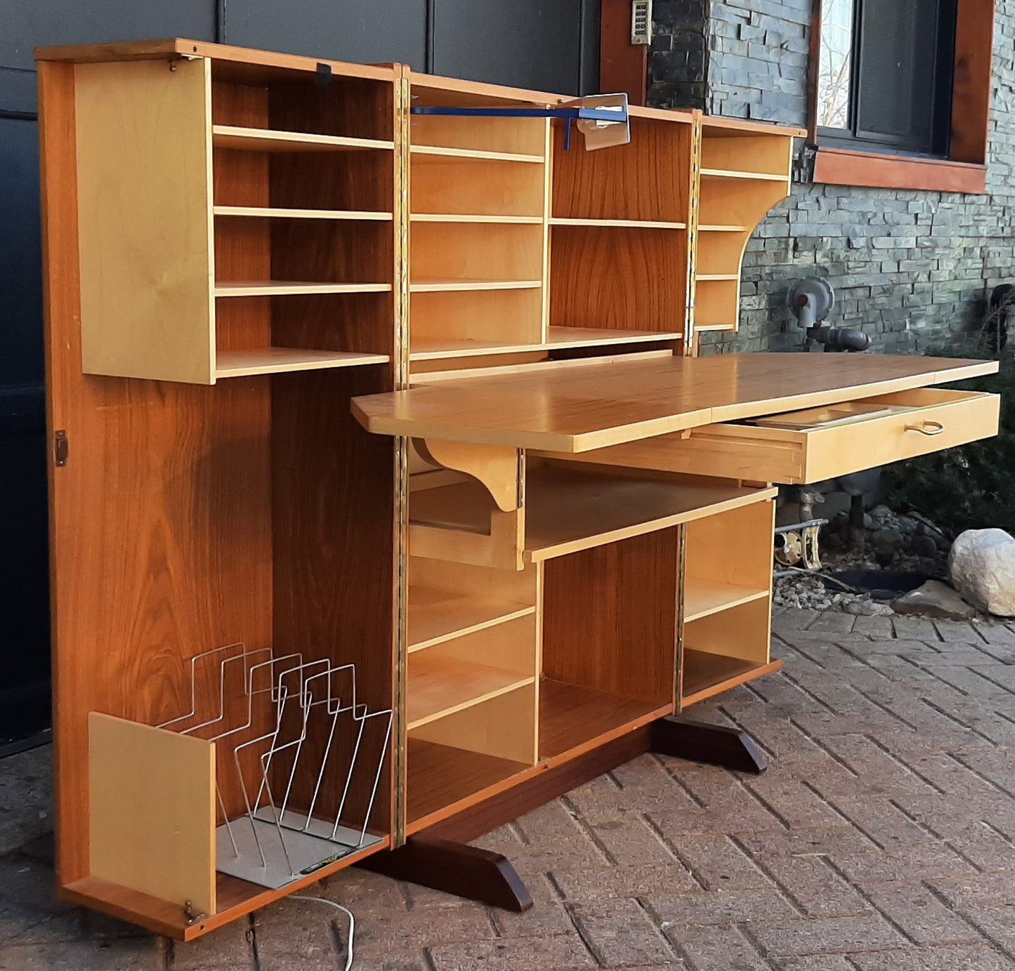 RESTORED MCM Swiss Magic Box Desk by Mummenthaler & Meier