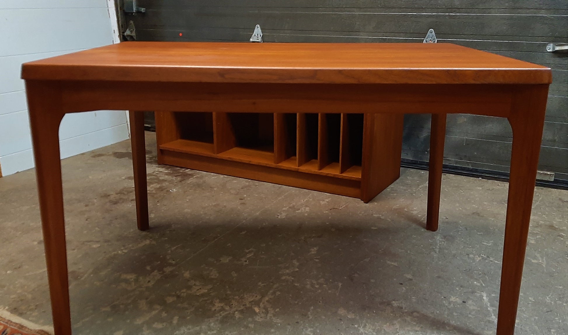 REFINISHED Danish MCM Teak Draw Leaf Table by H. Kjaernulf 47"-82", PERFECT - Mid Century Modern Toronto