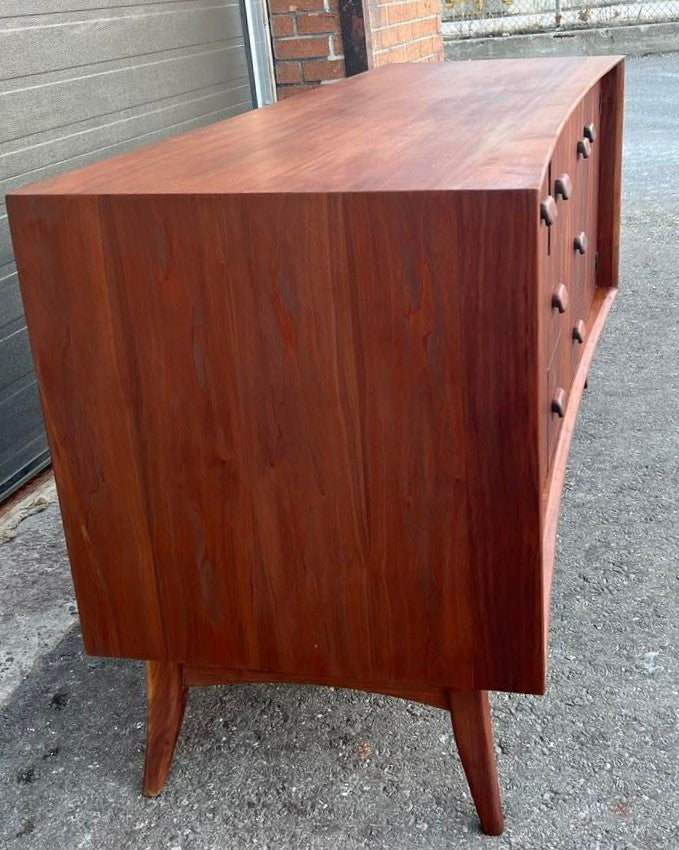 REFINISHED Mid Century Modern Walnut Sideboard by Russell Spanner, 68
