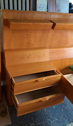 RESTORED MCM bedroom set:  platform bed w nighstands, slats & matresses and dressers, made in Germany, perfect 7