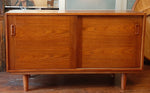 REFINISHED MCM Teak Sideboard Buffet 48.5
