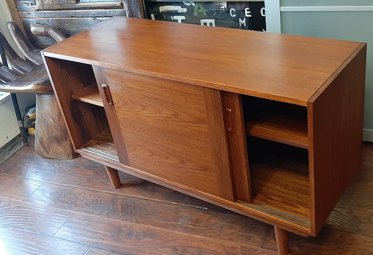 REFINISHED MCM Teak Sideboard Buffet 48.5