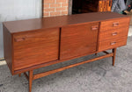 REFINISHED Mid Century Modern Sideboard Credenza Narrow 70.5