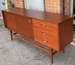 REFINISHED Mid Century Modern Sideboard Credenza Narrow 70.5