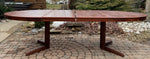 REFINISHED Danish MCM Mahogany Dining Table w 2 Leaves 65