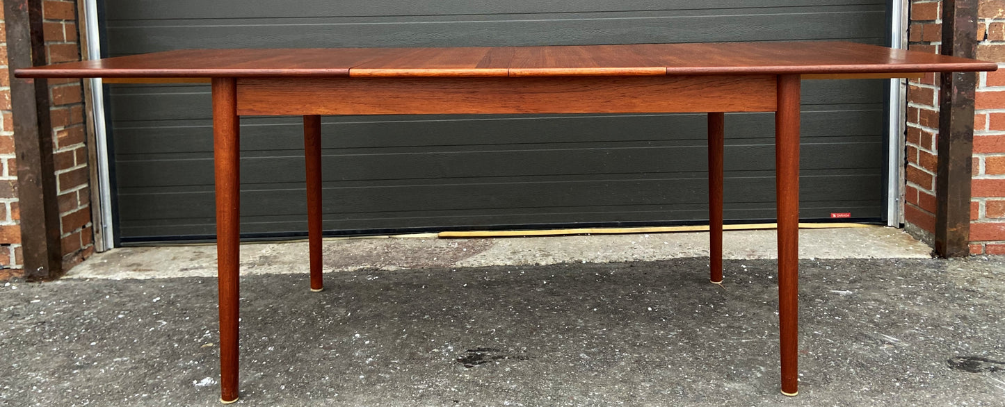 REFINISHED Mid Century Modern Extending Teak Table by Nils Jonnson for Troeds