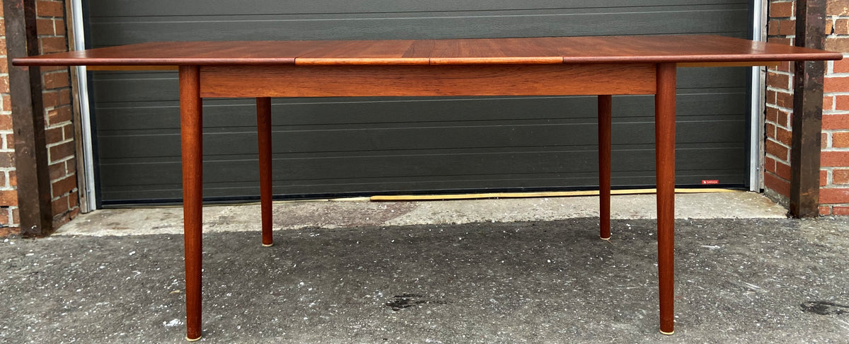 REFINISHED Mid Century Modern Extending Teak Table by Nils Jonnson for Troeds