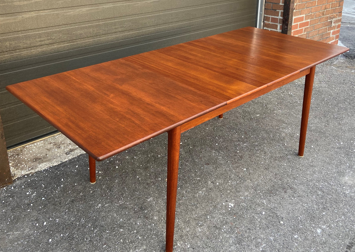 REFINISHED Mid Century Modern Extending Teak Table by Nils Jonnson for Troeds