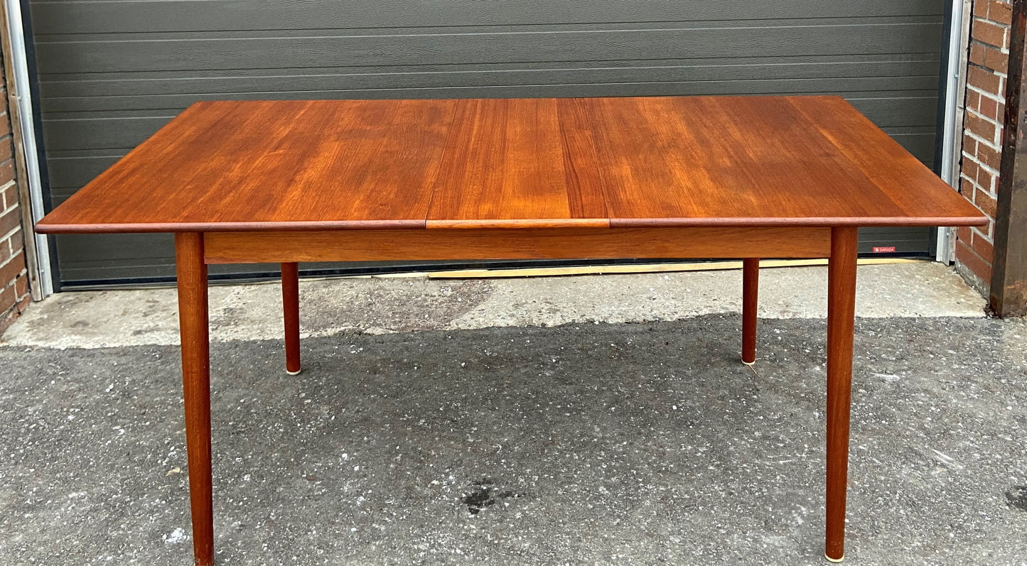 REFINISHED Mid Century Modern Extending Teak Table by Nils Jonnson for Troeds