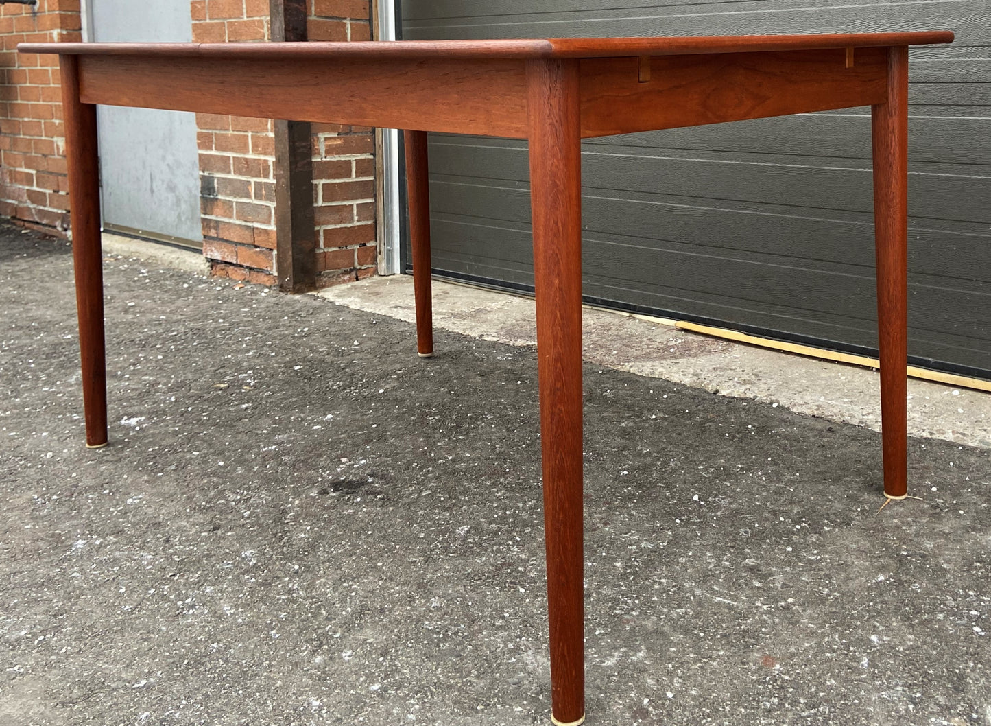 REFINISHED Mid Century Modern Extending Teak Table by Nils Jonnson for Troeds