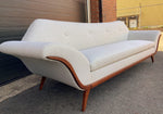 REFINISHED REUPHOLSTERED in Maharam MCM Gondola Sofa & Armchair by L. Tiengo, Perfect 14