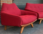 RESTORED Mid Century Modern A. Pearsall Style Gondola Sofa & Lounge Chair 2
