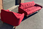 RESTORED Mid Century Modern A. Pearsall Style Gondola Sofa & Lounge Chair 6