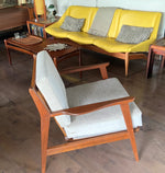 REFINISHED MCM Lounge Chair NEW CUSHIONS in Knoll stain resistant fabric, Perfect 1