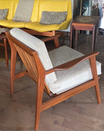 REFINISHED MCM Lounge Chair NEW CUSHIONS in Knoll stain resistant fabric, Perfect 2