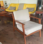 REFINISHED MCM Lounge Chair NEW CUSHIONS in Knoll stain resistant fabric, Perfect 5