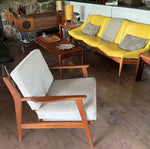 REFINISHED MCM Lounge Chair NEW CUSHIONS in Knoll stain resistant fabric, Perfect 6