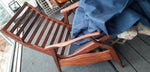 REFINISHED REUPHOLSTERED MCM High Back Lounge Chair Reclining, PERFECT 9
