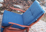 REFINISHED REUPHOLSTERED MCM High Back Lounge Chair Reclining, PERFECT 8