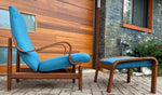 REFINISHED REUPHOLSTERED Rare MCM Lounge Chair by J.Kuypers for Imperial, Ottoman & Accent Chair 5