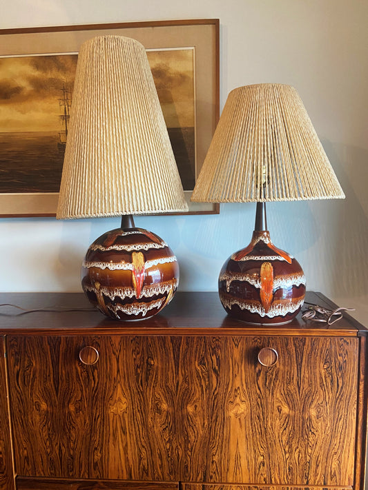 Set of 2 Mid Century Modern table lamps by Maurice Chalvignac