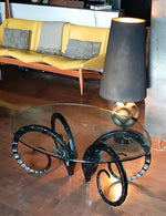 Vintage MCM or Hollywood Regency Ram's Head Coffee Table 2