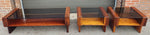 RESTORED Mid Century Modern Rosewood Coffee Table w Storage & Glass Top 9