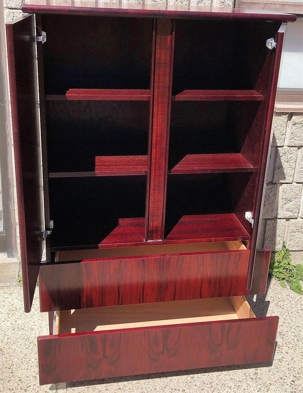 SUPER SALE***RESTORED MCM Rosewood Bedroom set: 2 dressers, platform bed Queen,  2 nightstands, Mint