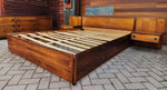 Mid Century Modern Rosewood Queen bed w nightstands, dresser & tallboy 3