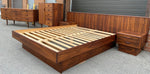 REFINISHED MCM Rosewood Dresser, Highboy & Queen Bed w Nightstands PERFECT 1